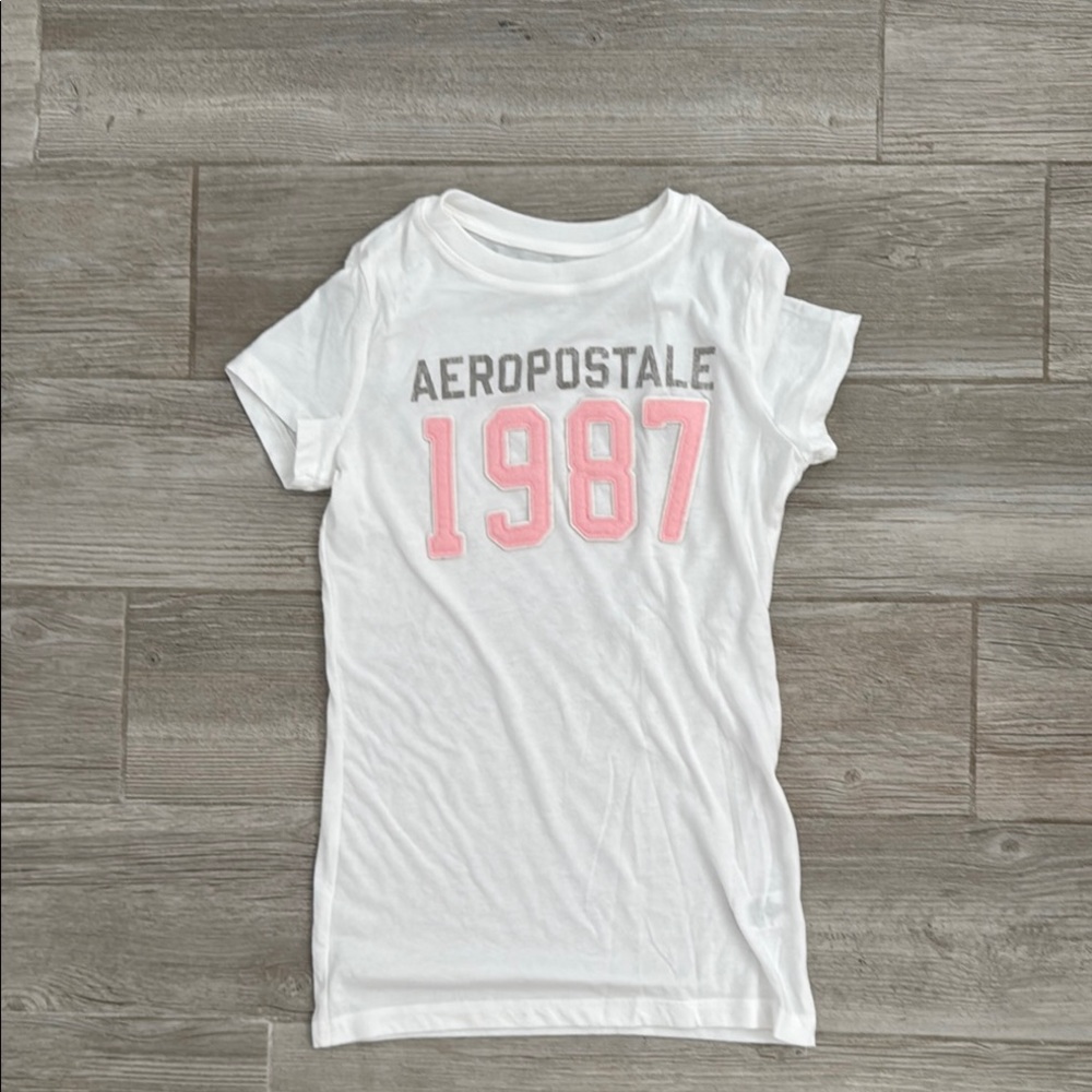 Aeropostale White Short Sleeve Tee